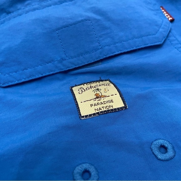 Tommy Bahama Blue Mesh Lined Embroidered Swim Shorts 21757 - Picture 5 of 10